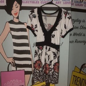 Jeanette Plus Flowers Tunic top L/XL new!